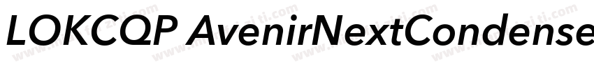 LOKCQP AvenirNextCondensed DemiBol字体转换